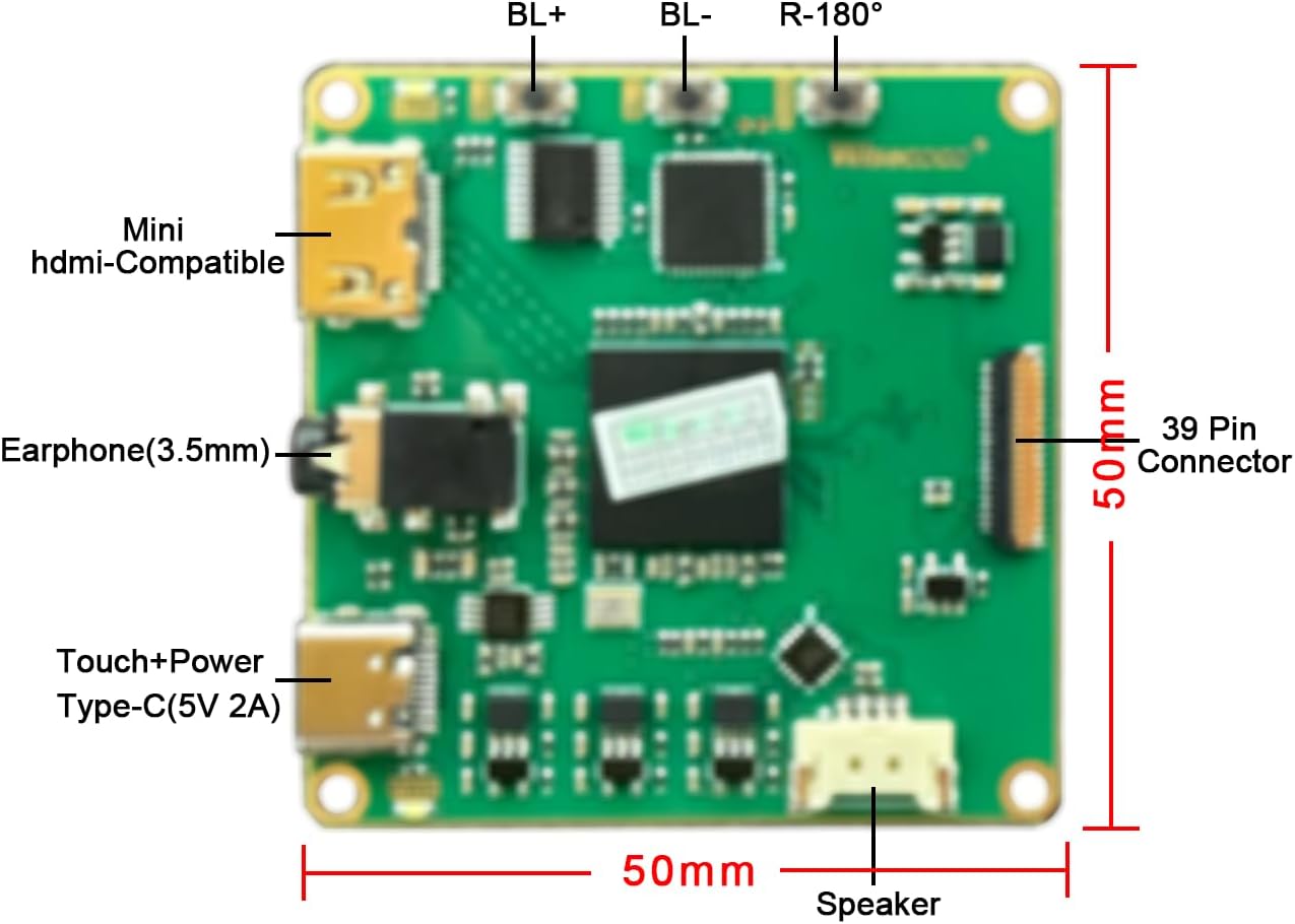 AMOLED Display 7 Inch FHD 90Hz High Refresh Rate 850 Nits High Brightness IPS Touch Panel for Raspberry Pi 5/4 Laptop Camera Switch PS4/5 Gaming Display DIY Screen