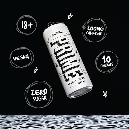 Miniatura 3 de PRIME Energy ORIGINAL - Bebida energética sin azúcar  Energía preentrenamiento  200 mg de cafeína con 355 mg de electrolitos y agua de coco para