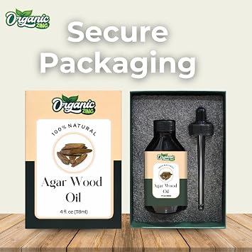 Organic Zing Agarwood Oil 118 ml (3.99 fl oz) – Exotic Aromatic Oil for Skincare, Haircare, DIY Formulations, Soaps & Cream Blends