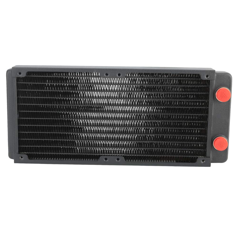 G1/4 Filettatura Computer Radiatore di Raffreddamento Ad Acqua Efficiente Dissipatore di Calore in Rame per Prestazioni Stabili della CPU 12 240 Mm