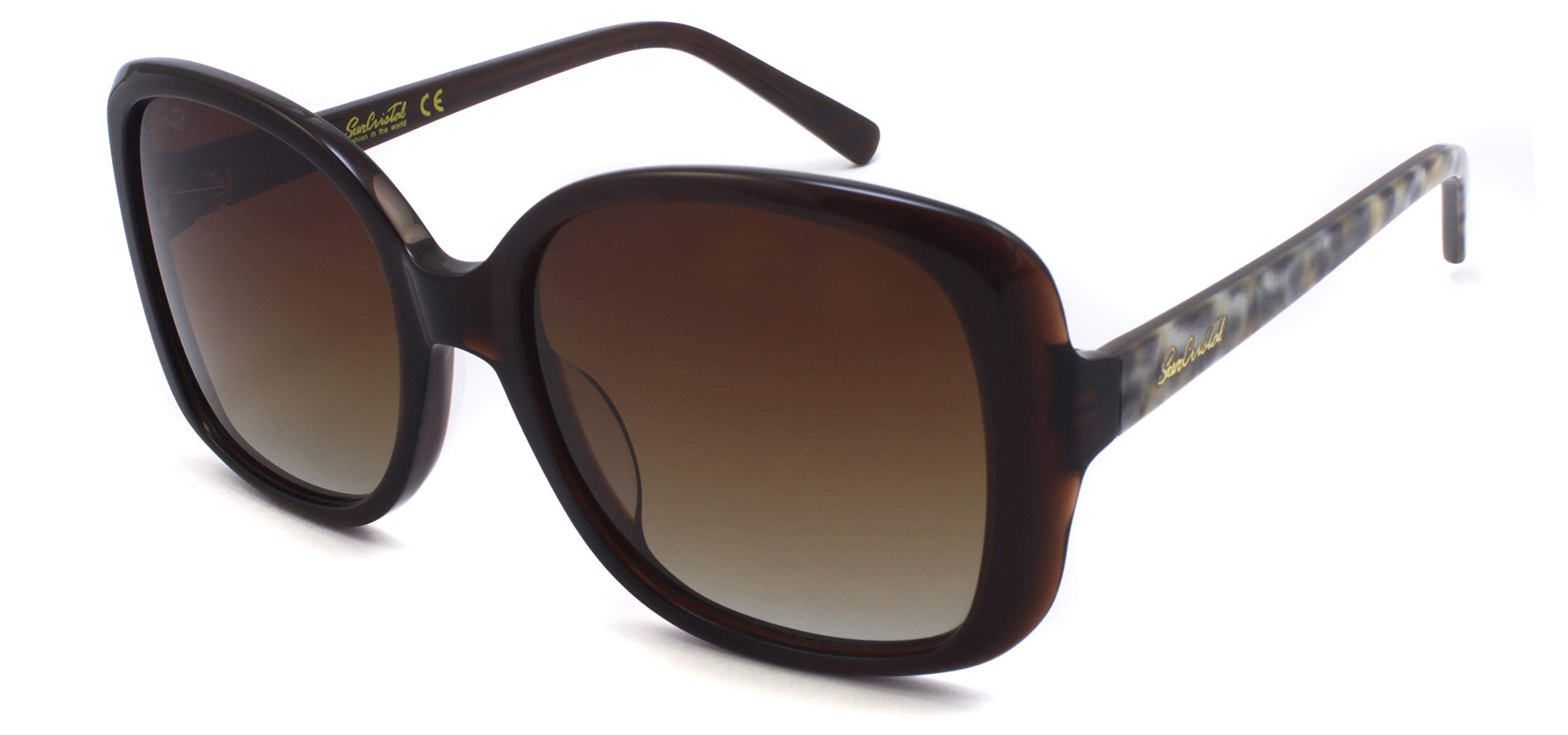 Women square sunglasses 100% UV protective polarized lens sunglasses sturdy wonderful golf driving sunglasses