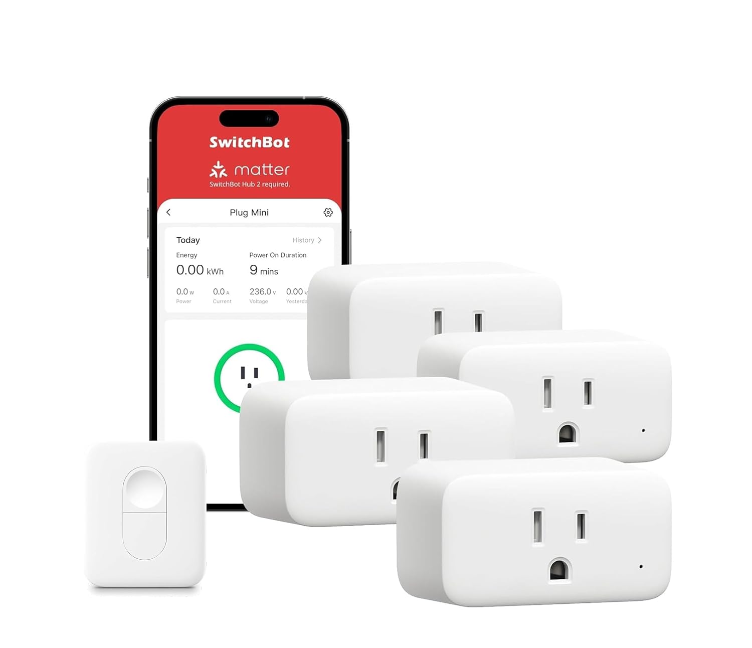 2025 New SwitchBot Smart Plug Mini 15A 4 Pack with Remote Energy Monitor Smart Home WiFi 2 4GHz