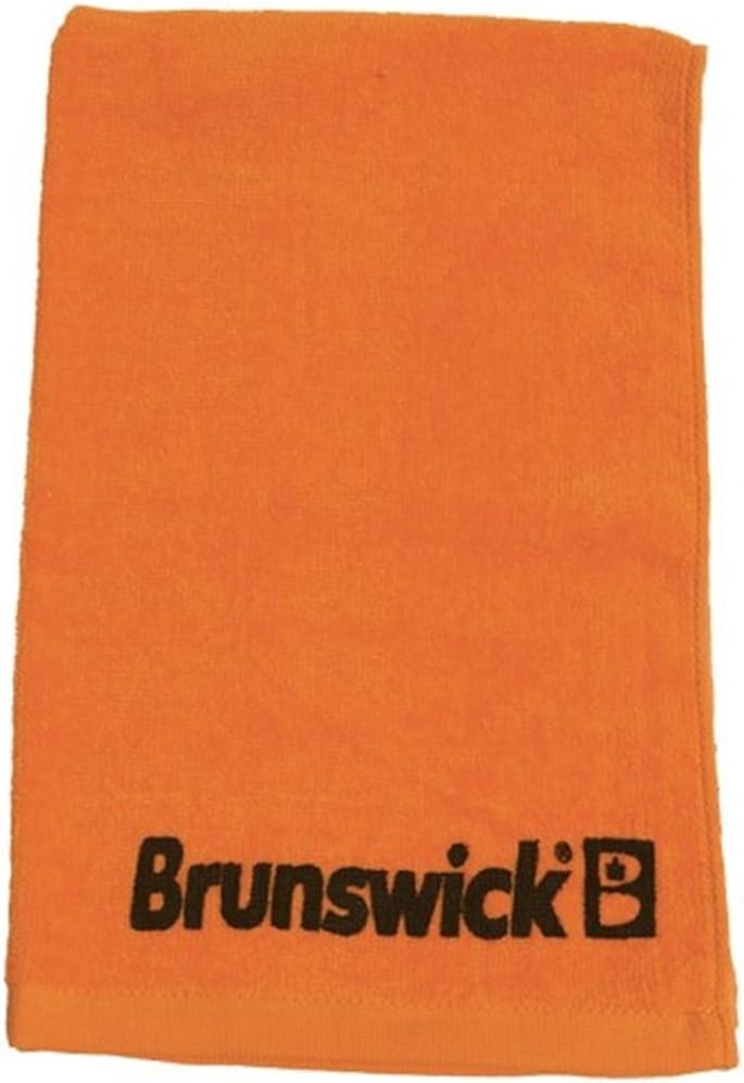 Brunswick Solid Cotton Bowling Towel Orange Sports & Outdoors