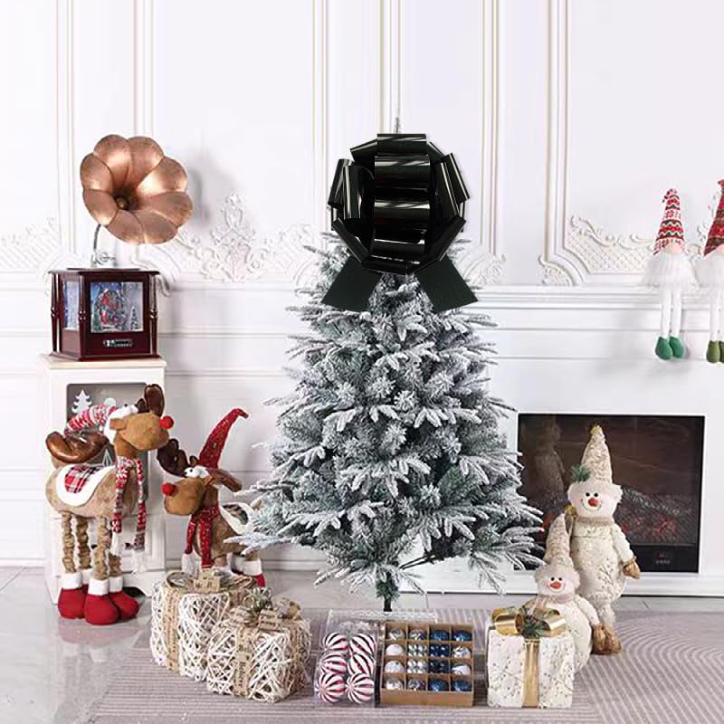 Image of 1Pcs 14 Inch Giant Large Pull Bow Big Bow,Great Gift Bows for appliances,Bikes,Table Decorations and Party Events (Metallic Black)