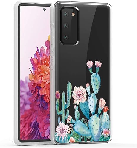 Funda para Galaxy S20 FE (2020), Galaxy S20 FE 5G para niñas y mujeres, a prueba de golpes, transparente, suave, flexible, TPU delgada, funda