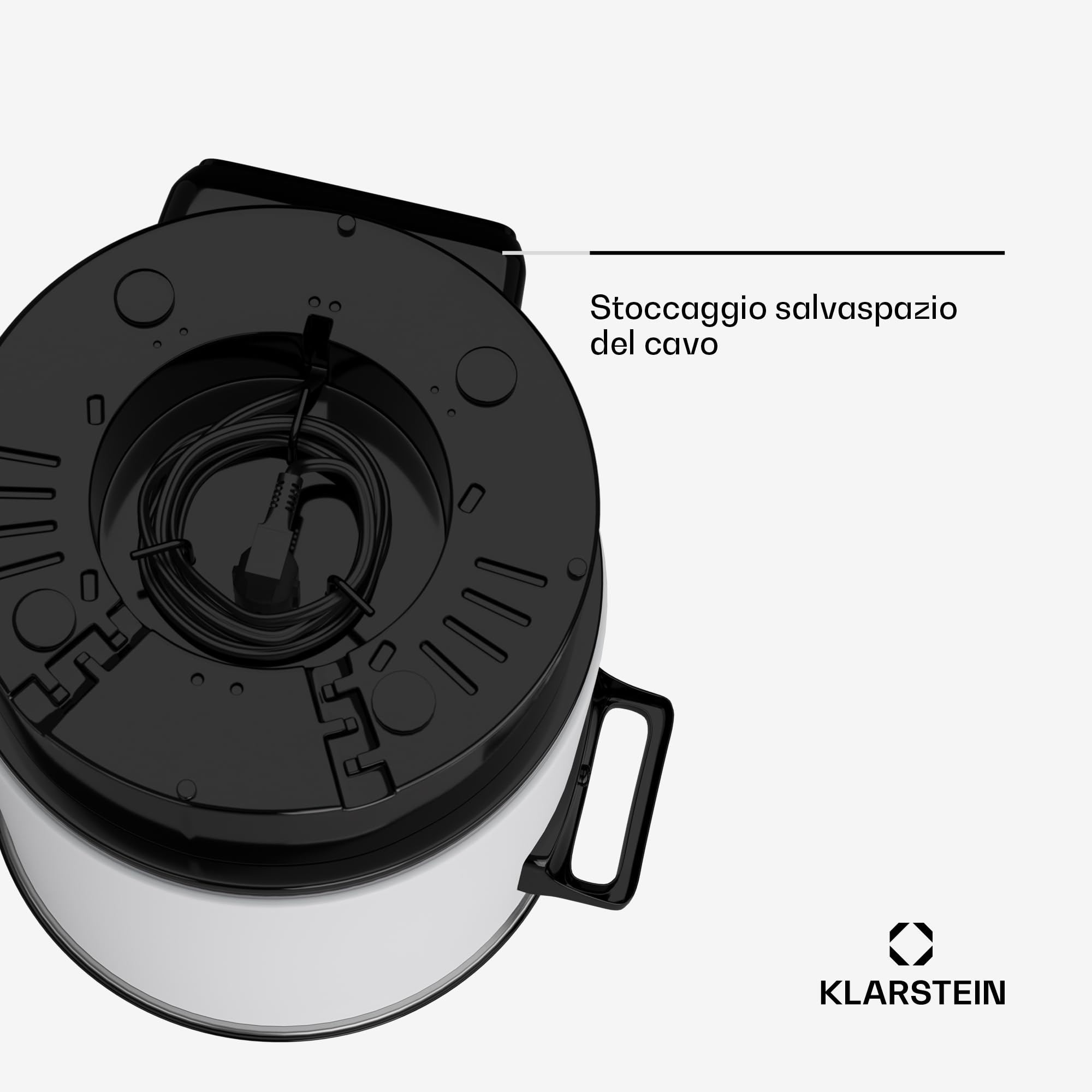KLARSTEIN Bollitore Vin Brule, Distributore Bevande Calde, Dispenser Termico con Rubinetto 27 Litri, 1800W Acciaio Inossidabile, Thermos Bollitore Acqua Calda e tè, Pentola Bollitore Kit Vin Brulè