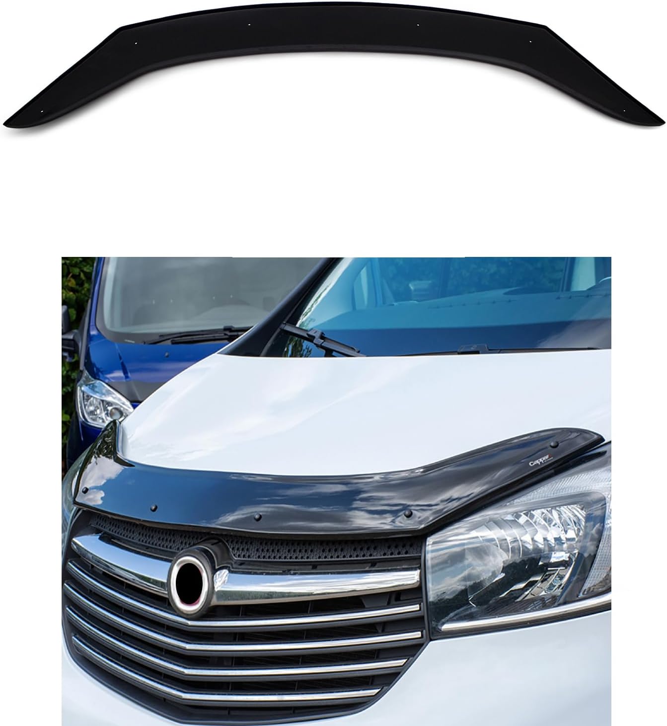 BMY Hood Deflector/Front Bug Shield Compatible for Fiat Talento 2016-2020 Hood Guard Bonnet Protector | Particles & Bug | Car Accessories