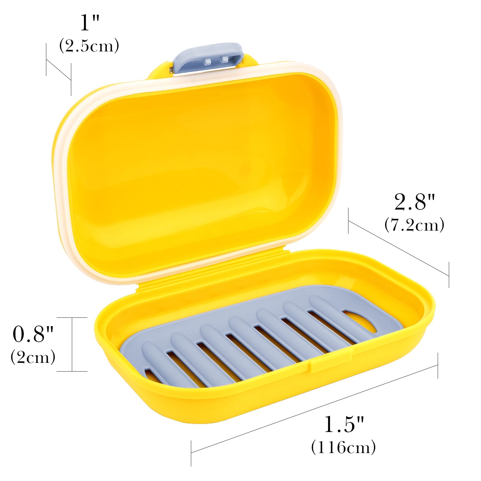 Adorila 2 Pack Leakproof Travel Soap Container, Portable Soap Case with Removable Draining Layer - Image 4