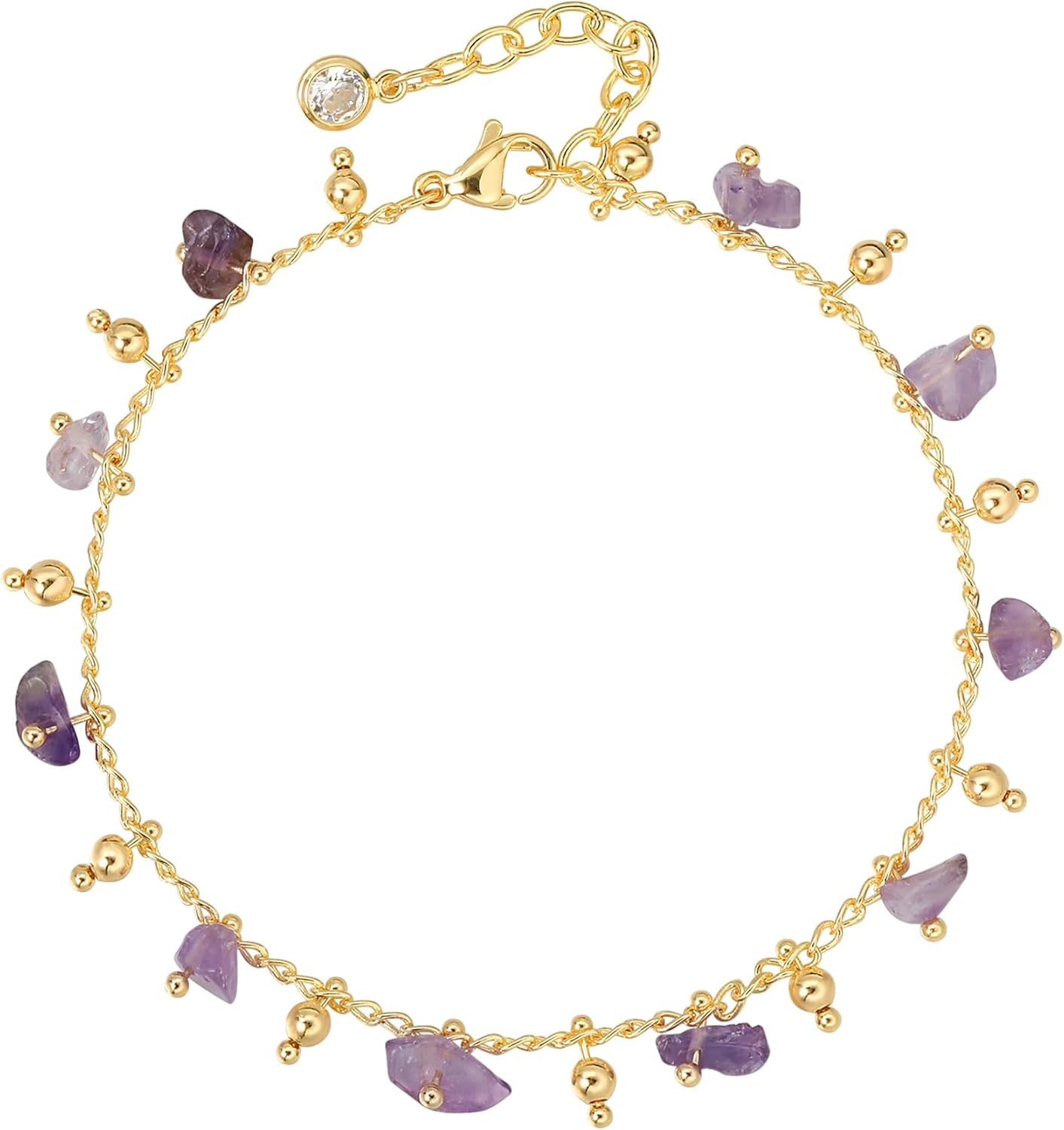 MTMY Gold Chain Bracelet for Women 14K Gold Plated Dainty Bracelets with Adjustable Chain Cute Bracelet Gold Trendy Jewelry