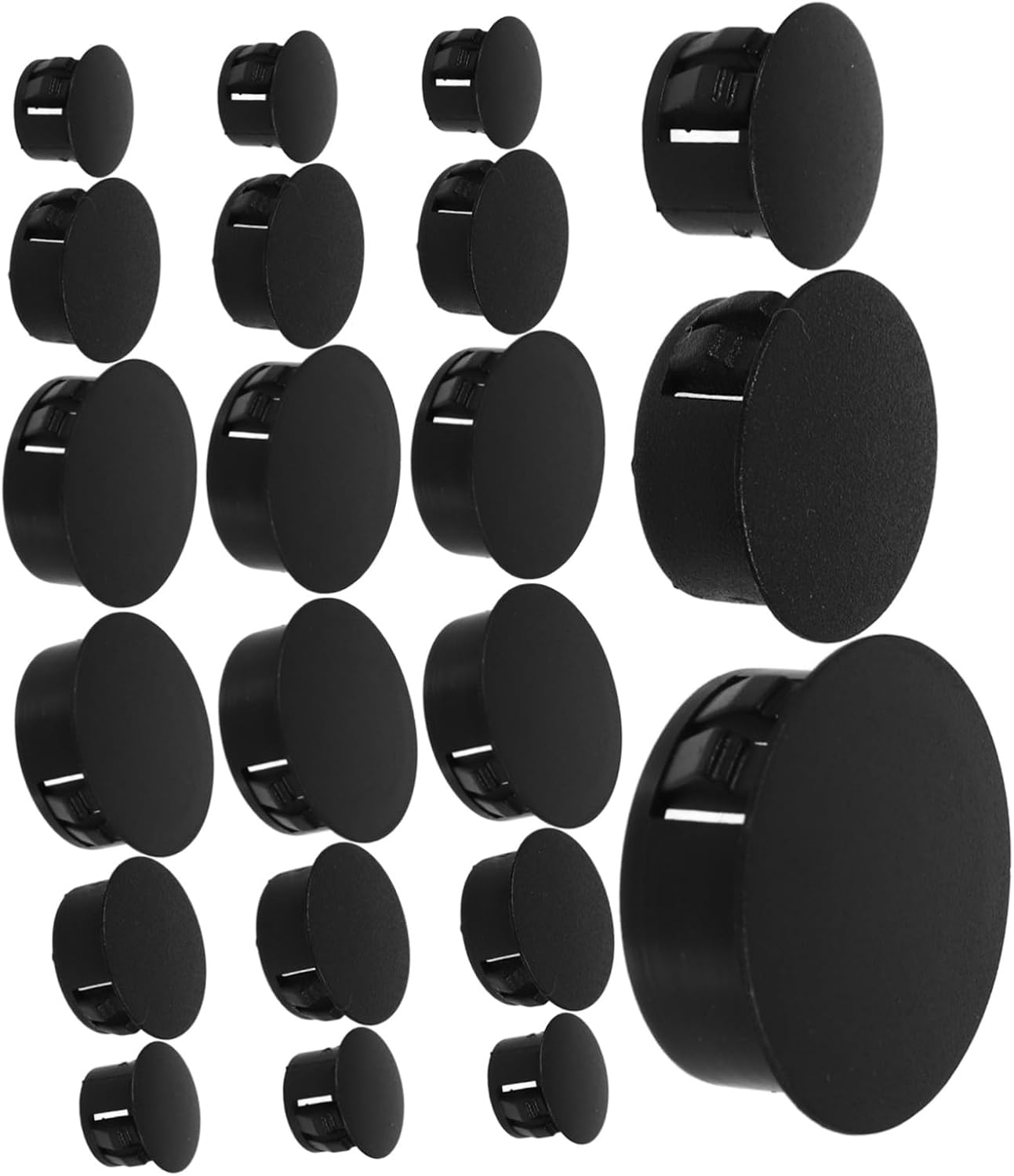 90-Pack Plastic Hole Plugs Locking Plugs for Furniture Cabinet and Chairs Sturdy Screw Hole Covers in White
