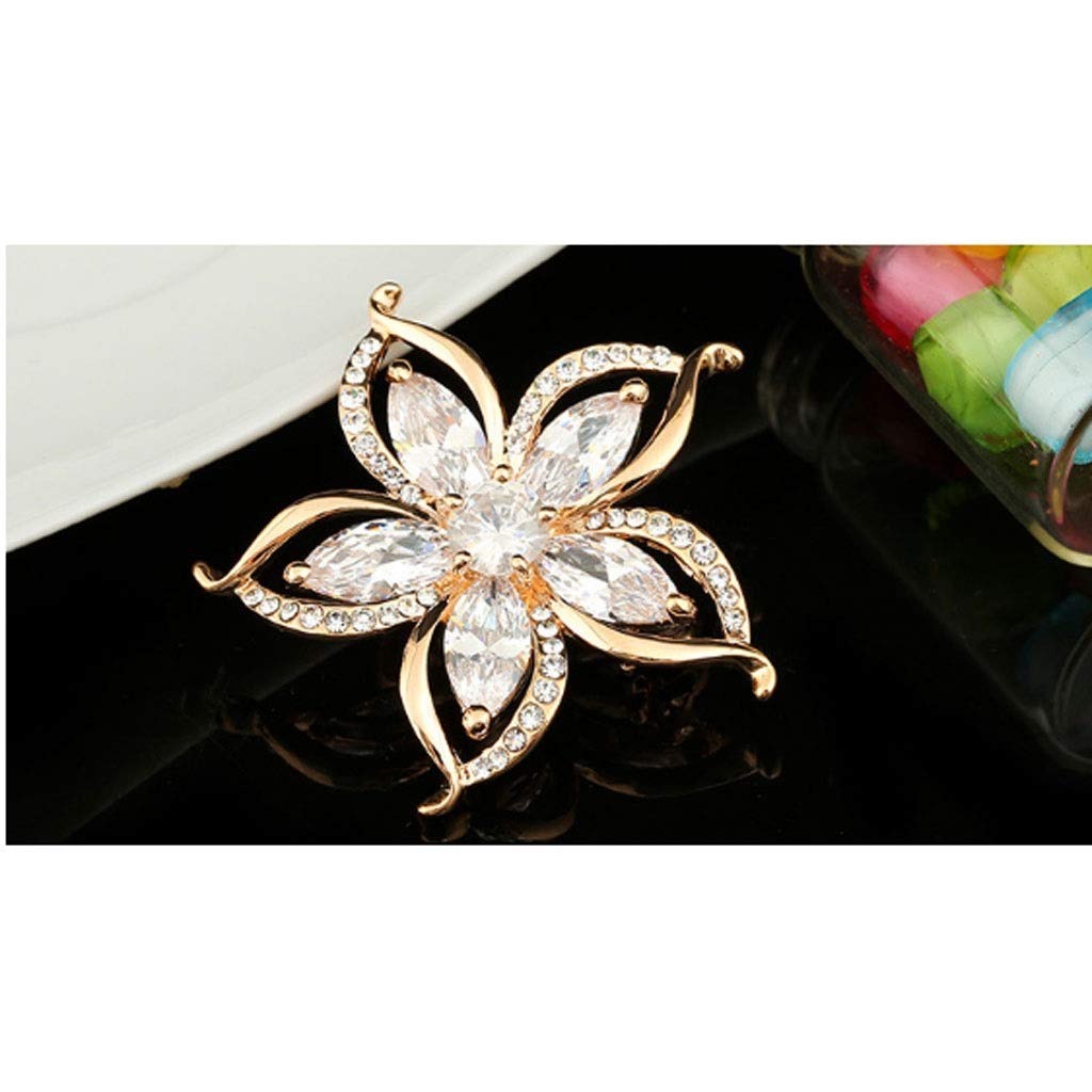 WXKAGF Brosche Kristall Diamant Brosche Zirkon Brosche Damen Anzug mit Accessoires Damen Kleidung Dekorationen