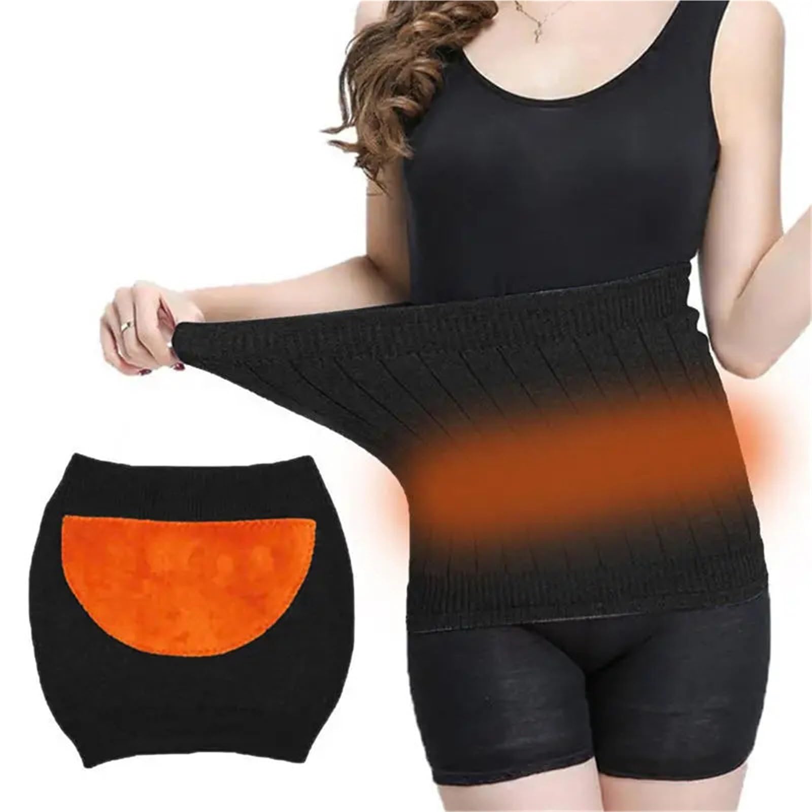 NierenwäRmer 2 Stück elastische Taillenwärmer-Rückenstütze for kaltes Wetter, bequeme Rücken-Nierenwärmer for Frauen Winter NierenwäRmer