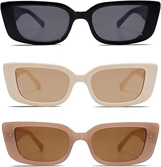 Allarallvr Rectangle Sunglasses for Women 90s Retro Trendy Y2K Classical Vintage Square Shades AR82037