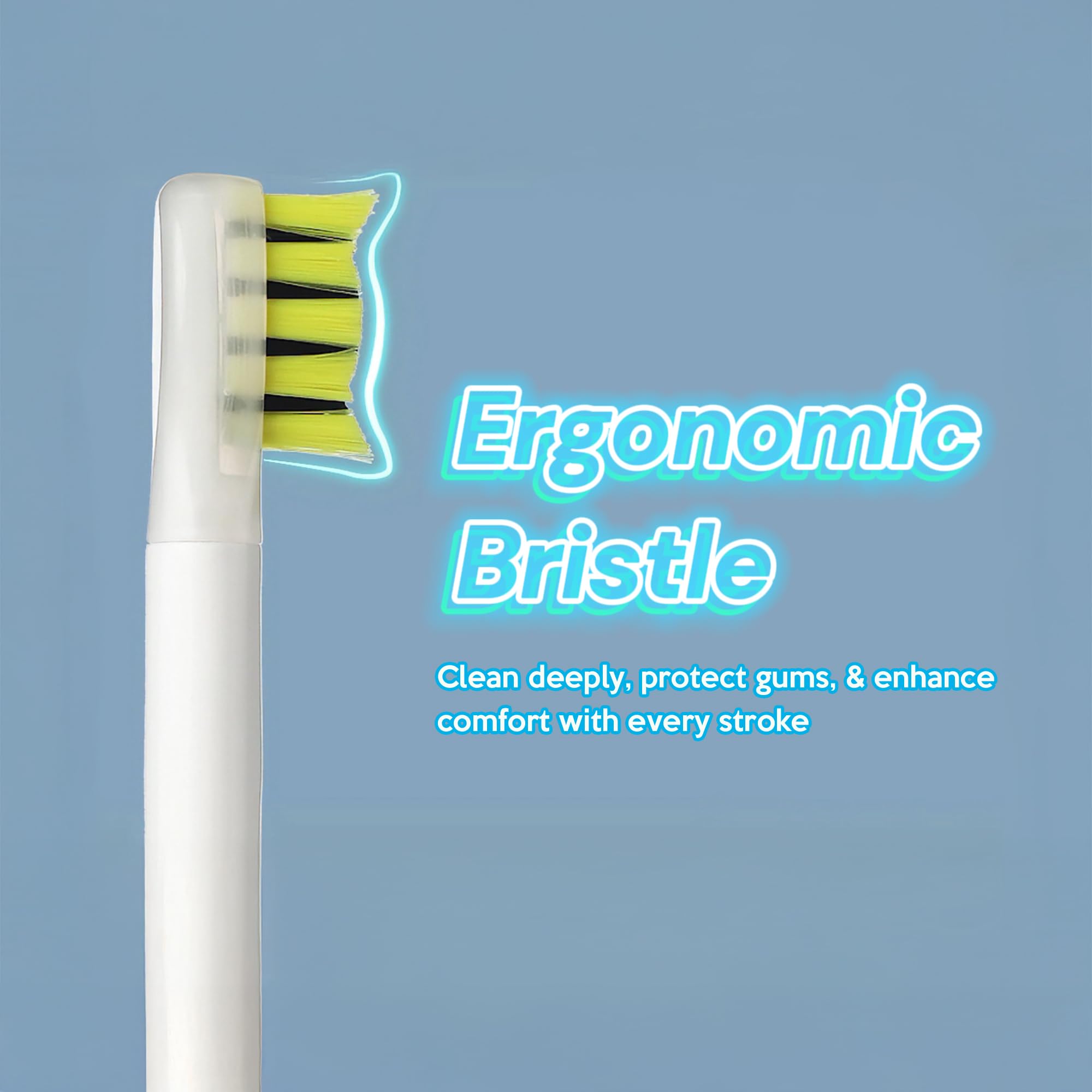 Brosse à dents électrique pliable de voyage Sonic avec fonction blanchissante | Brosse à dents électrique pour adultes | Brosses à dents de voyage (White)