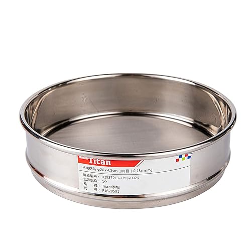 Miniatura 21 de φ20×4.2.0 in Diámetro 10 Malla 304 Tamices de laboratorio inoxidable Economía Prueba Tamiz 304 Paño de alambre de acero inoxidable (0.079 in)