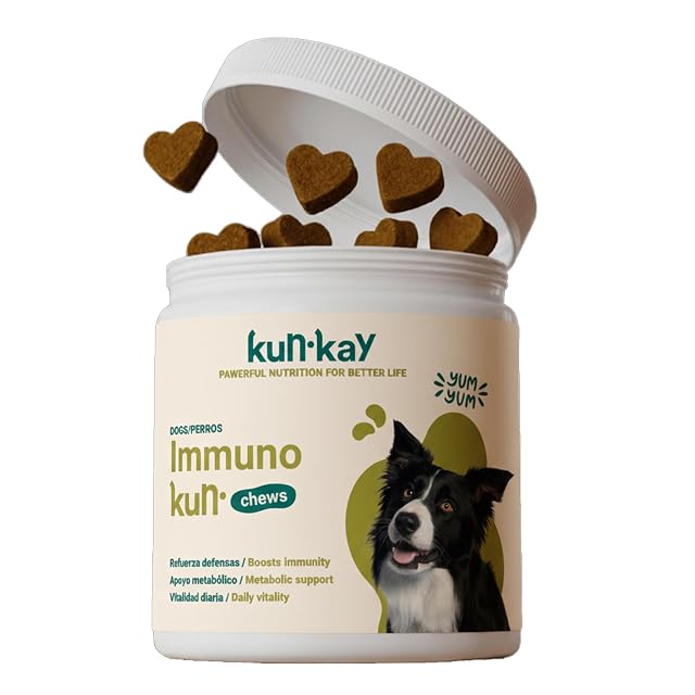 ImmunoKun - Probióticos para Apoyo Digestivo para Perros - 60 Chews