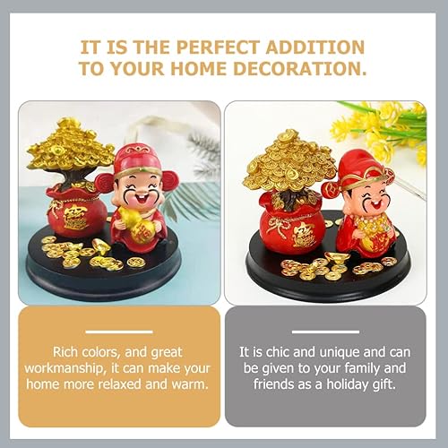 Miniatura 6 de LIFKOME Wencaishen Caishen Feng Shui Decor Zhao Dios de la riqueza Dios de la fortuna estatua de Feng Shui Shen estatua de Feng Shui Caishen Feng