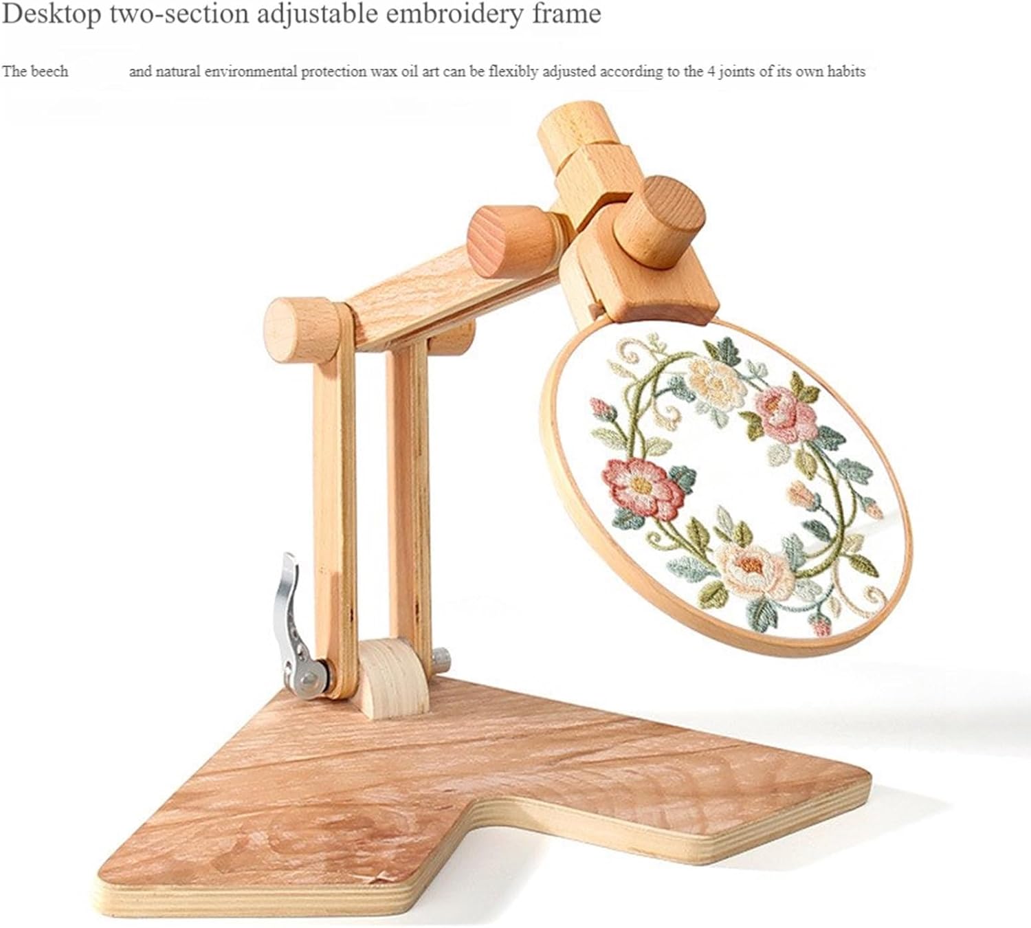 Portable Tabletop Embroidery Frame Holder with Adjustable Height for Sewing Craft & Needlework Stand Sewing Frame Space Saving Stand