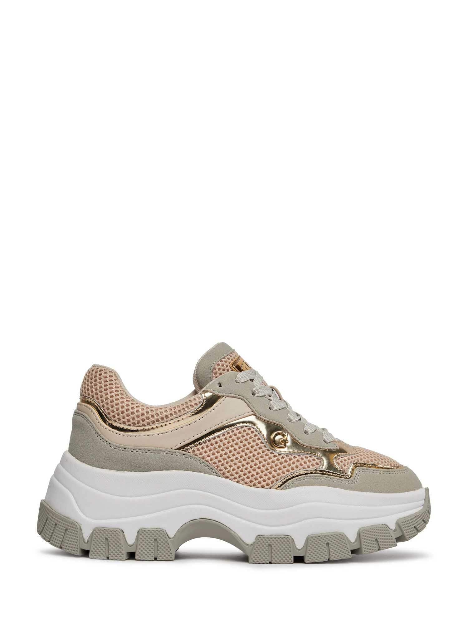 GUESS Zapatillas de mujer Beige Flpbr2 fab12 Beige 41, beige, 41 EU