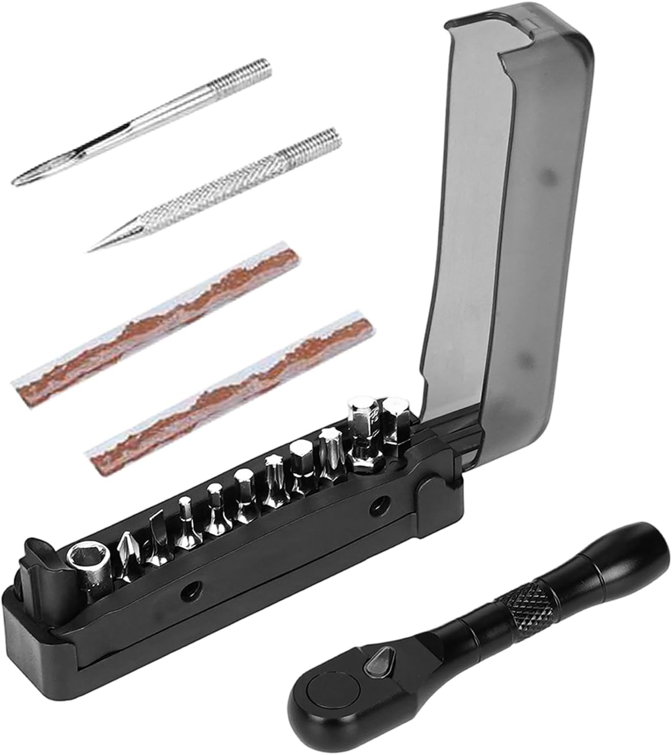 Bike Tool Kit - Portable Mini Tire Maintenance Cycling Gear,Small Ratchet Tool Kit for Tight Spaces - for Riding City Commuting Traveling Cycling