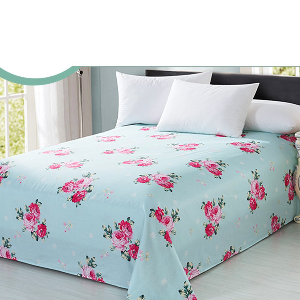 Feuilles simples et doubles de coton pour grand lit de dortoir