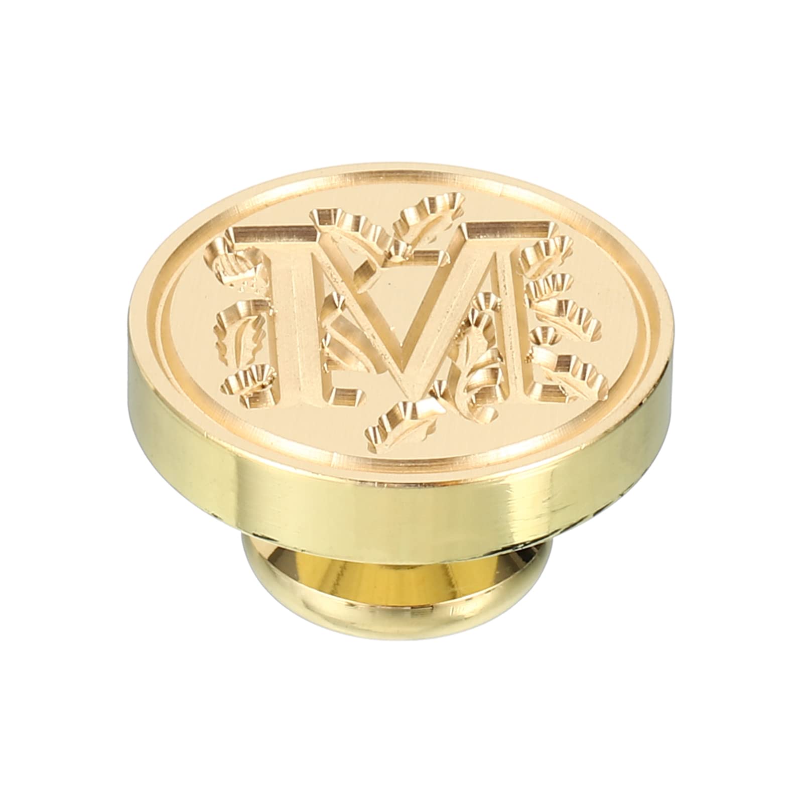 PATIKIL Alphabet M Wax Seal Stamp, Initial Letter Sealing Wax Stamp Classic Retro Brass Head for Envelope Invitation Cards - Image 3