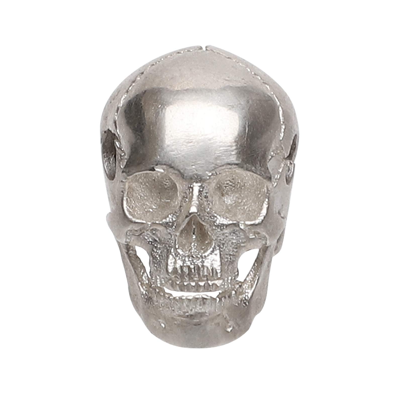 Forobb Handmade Sterling Silver Skull Charm - Gothic Punk Pendant For Jewelry - View #11