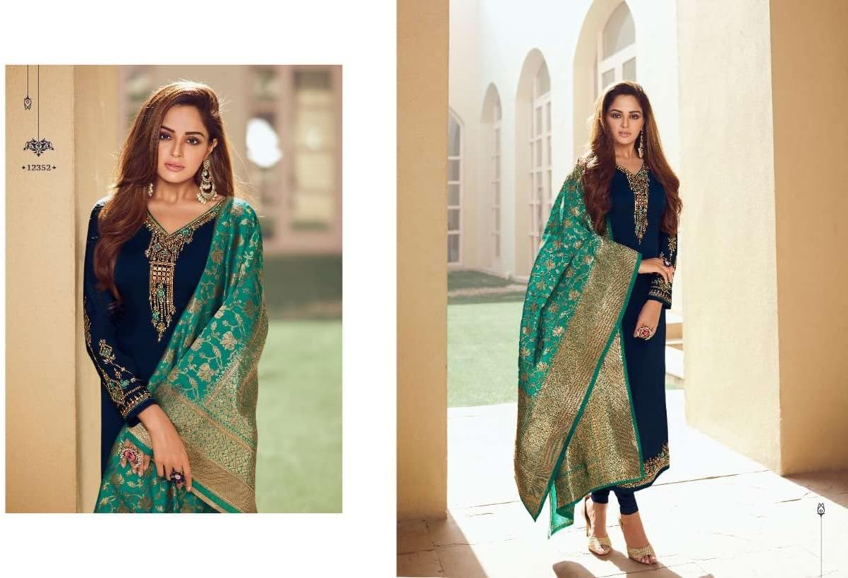 Indian Pakistani Salwar Kameez Embroidery Work Palazzo Pant Suit Customize Stitched