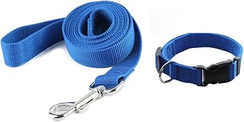 TAIDA Dog Leash with 1"x 16"-23" Dog Collar, 6 FT Nylon Dog Leash Dog Collar for Small Medium Dogs