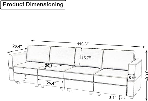 Miniatura 41 de Belffin Sofá modular Módulo medio con almacenamiento Accent Silla sin brazos para sofá modular seccional terciopelo gris Gris,Negro -,Azul,Verde