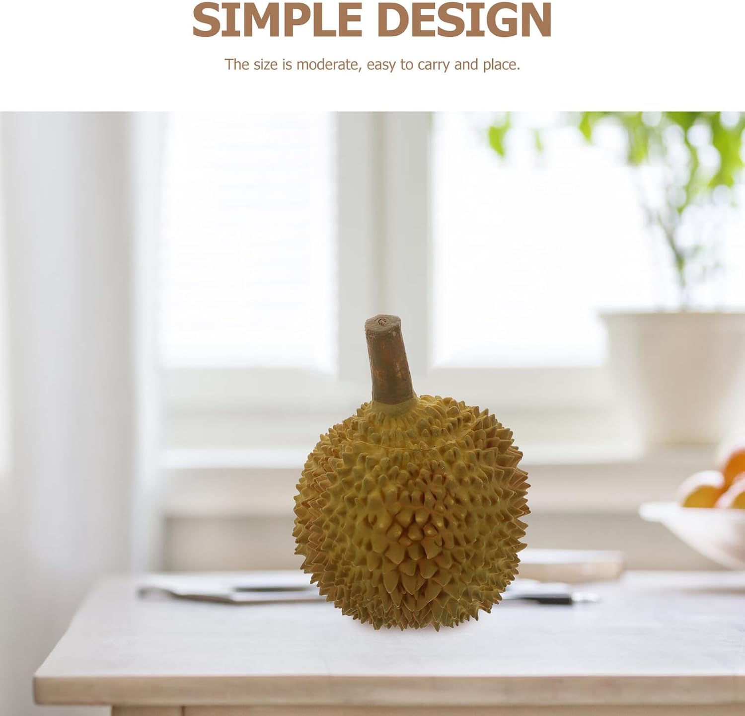 Realistic Fake Durian Fruit Ornament 25cm Green Artificial Durian Photo Prop Home Party Decoration Model