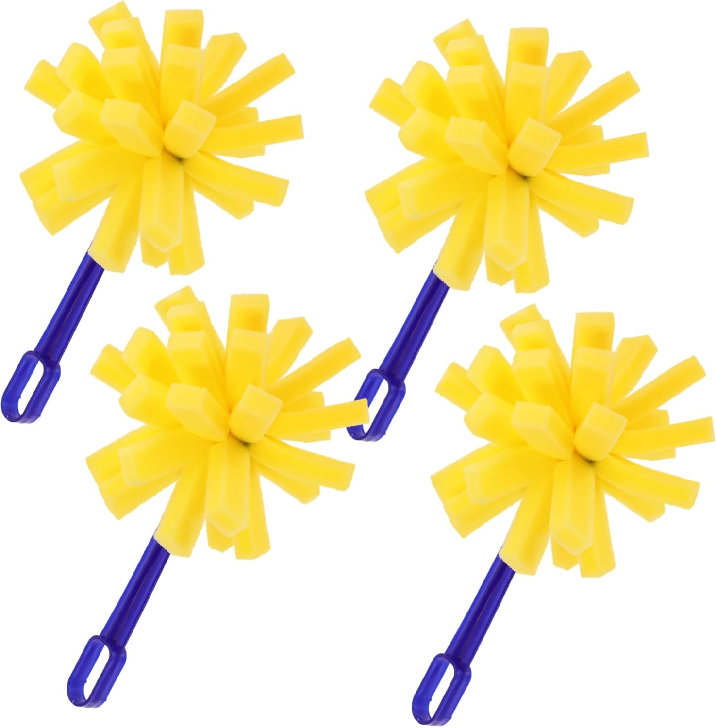 4pcs Foam Paint Brushes Ergonomic Sponge Painting Tools for Crafting Doodling and Staining Soft Durable Foam for Easy Maneuvering and Versatile Use