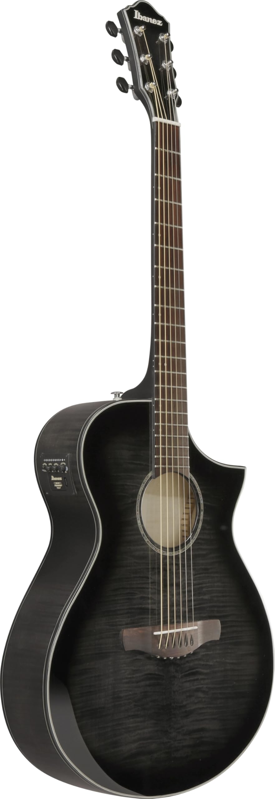 2023.03購入ほぼ未使用Ibanez エレアコブラックAEWC400-TKS Amazon.com: Ibanez AEWC400 - Transparent Black Sunburst High Gloss