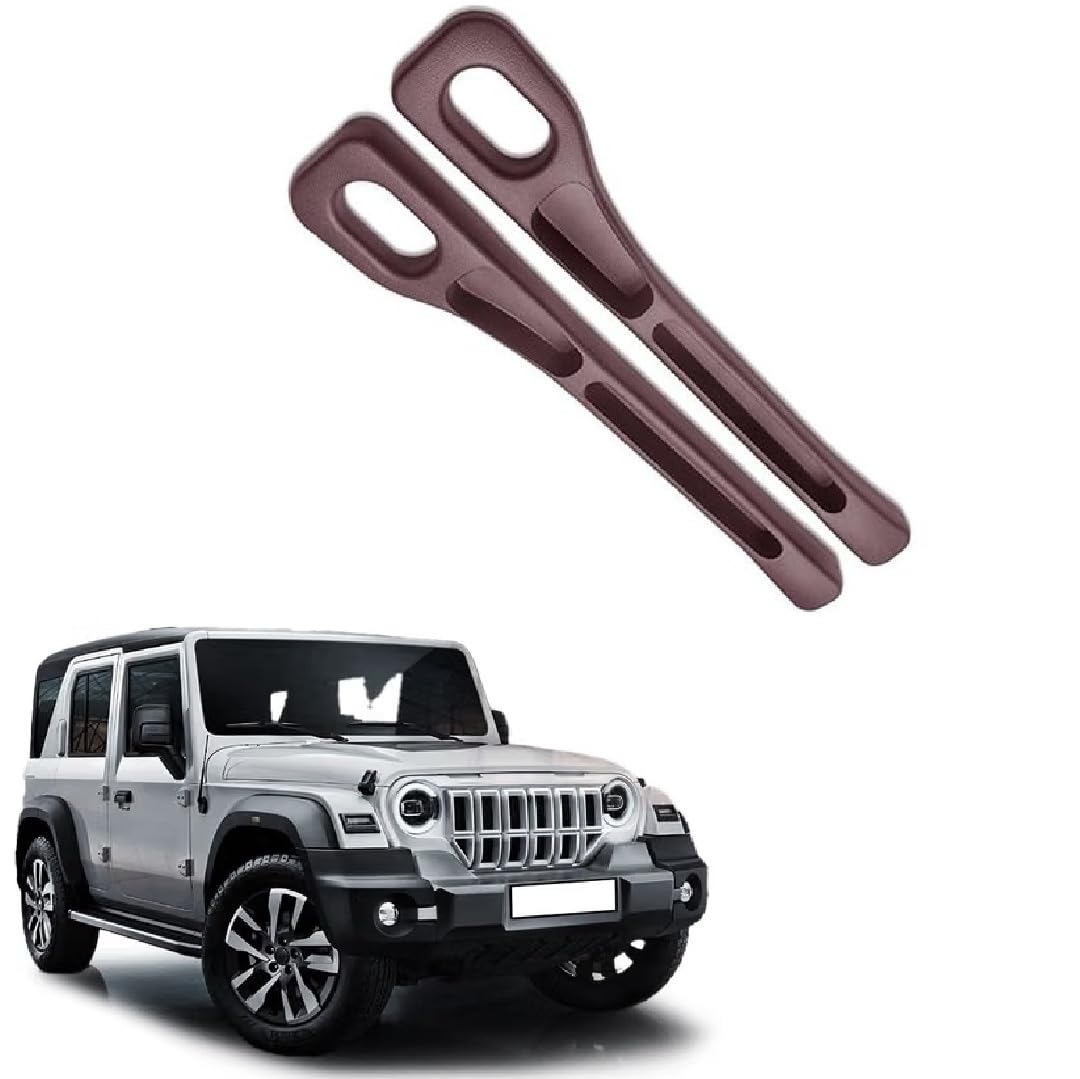 Car Seat Gap Filler Organizer for Driver & Co-Pilot | Premium Brown Leather Look Car Seat Crevice Storage Box | Prevent Item Drop Between Seats | Universal Fit for Mahindra Thar Roxx-image-25
