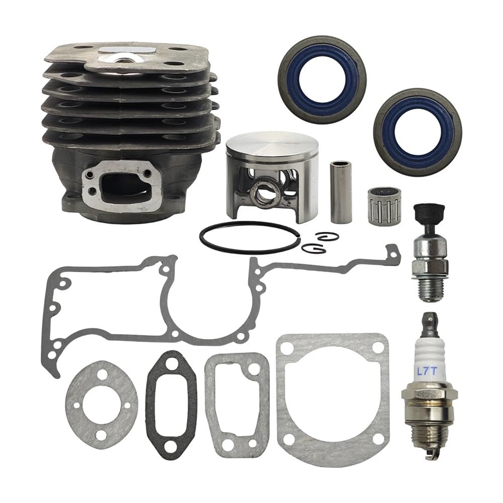 Big BORE 52MM Cylinder Piston Ring Gasket Oil Seal Valve Kit for Husqvar 61 268 272 272K 272XP Chainsaw NIKASIL Plated