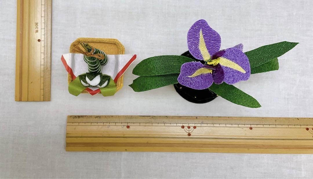 Amazon | 5月飾り花菖蒲＆ちまき飾り五月人形 ちりめん 端午の節句