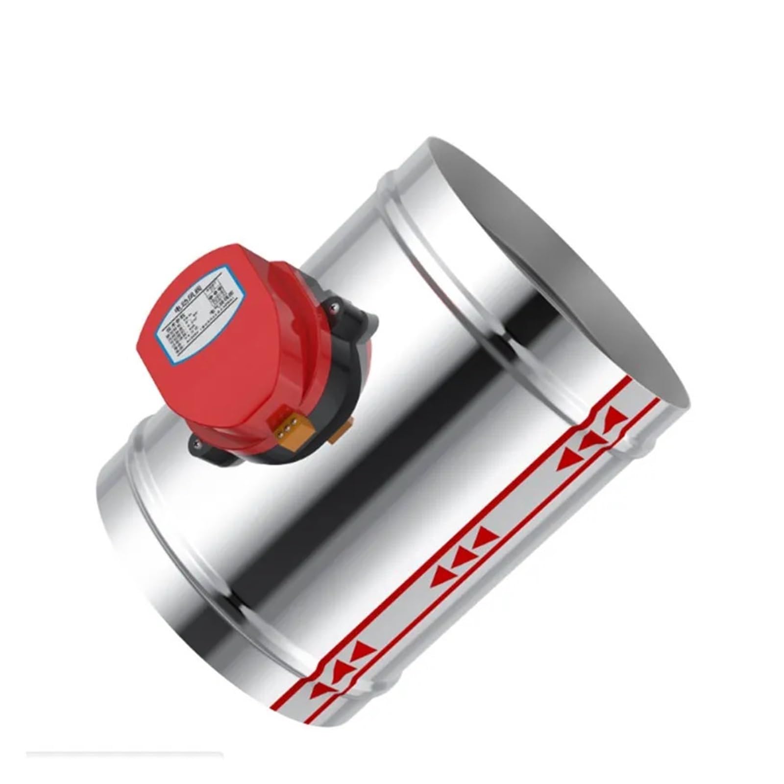QEFHSVVZE 220V 100mm Stainless Steel air Solenoid Valve air Duct Damper Ventilation Duct Valve(220v,100MM)