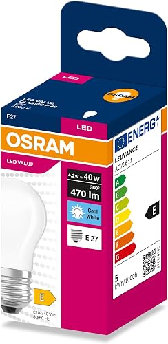 OSRAM LED FILAMENT CLASSIC P VALUE 4.2W 4000K Frosted E27