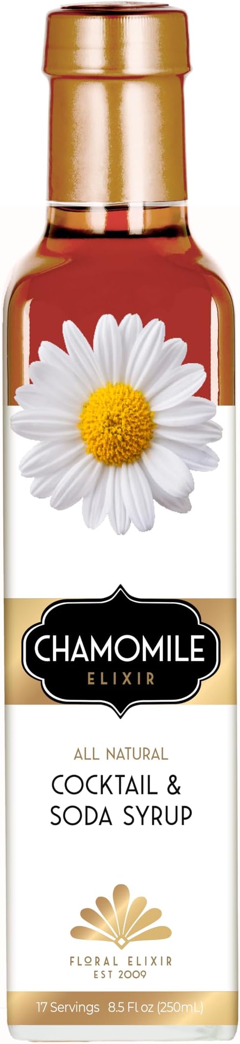 Floral Elixir Co. Chamomile Elixir - All Natural Syrup for Cocktails & Sodas