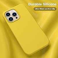 Vista 4 de CellEver Funda de silicona resistente para iPhone 13 Pro Max, dos protectores de pantalla de vidrio inastillables, protección militar contra caídas