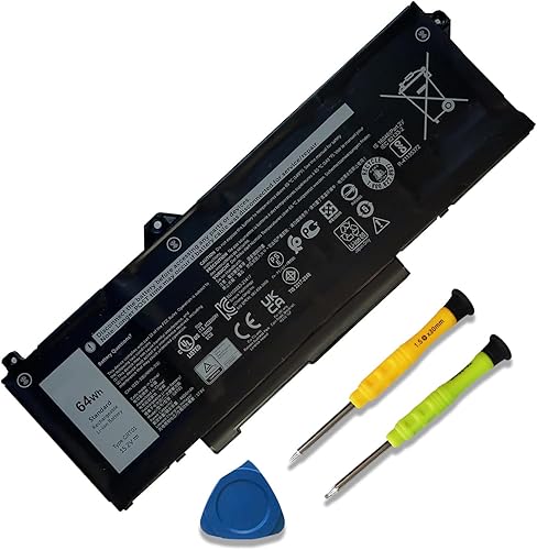 GRT01 64Wh - Batería de repuesto para laptop Dell Latitude 14 5421 5431 15 5521 5531 Precision 3470 3561 3571 Alienware m17 R5 AMD Series R05P0