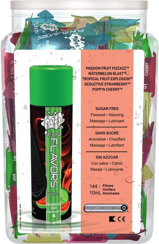 Wet Lubes Gumball Fun Flavor (144 pc. Refill) Health