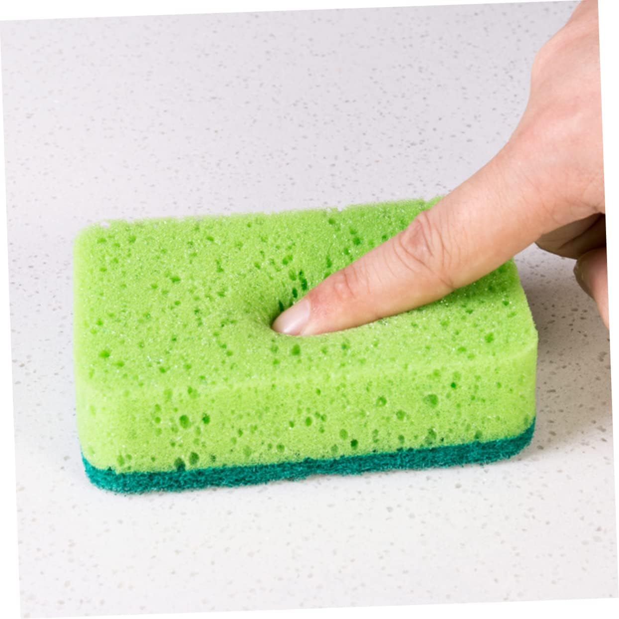 8 Pcs Double Sided Sponge Scrubbers for Kitchen Dish Cleaning image 5
