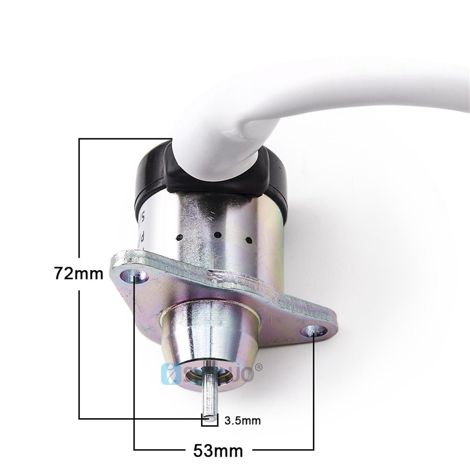 Solenoide de corte de combustible Solenoide de apagado de combustible para válvula de extinción de incendios de motor diésel DC12V 42-100, compatible con Yanmar 1500-3076, Thermo King