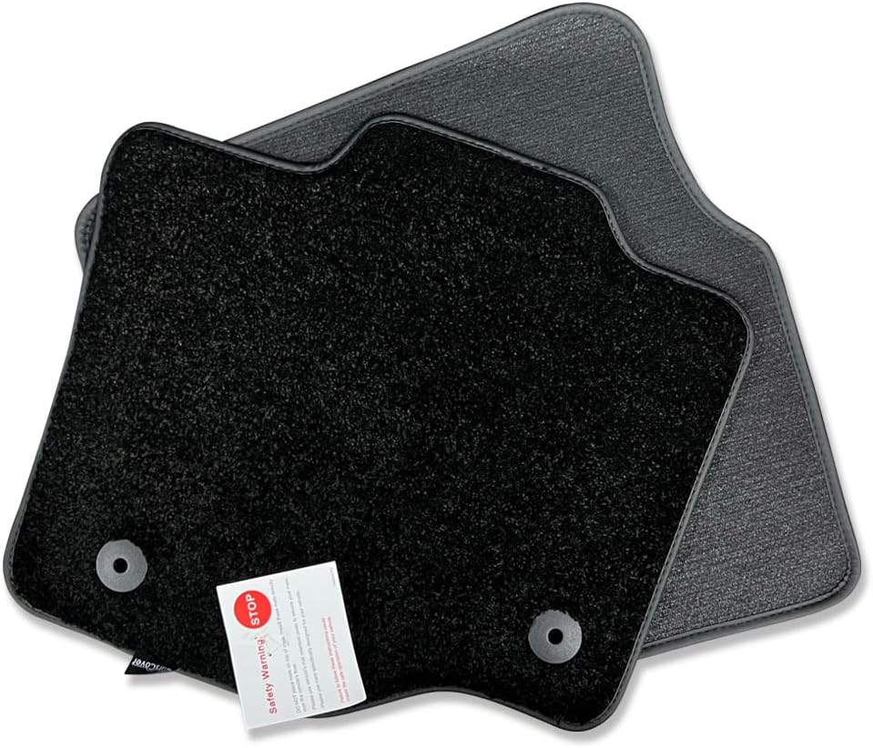 CarsCover Custom Fit 2015-2019 Ford F150 F250 F350 SuperCrew Cab Front and Rear Row Carpet Car Truck Floor Mats Heavy Cushion Ultramax Asphalt Black - Image 7