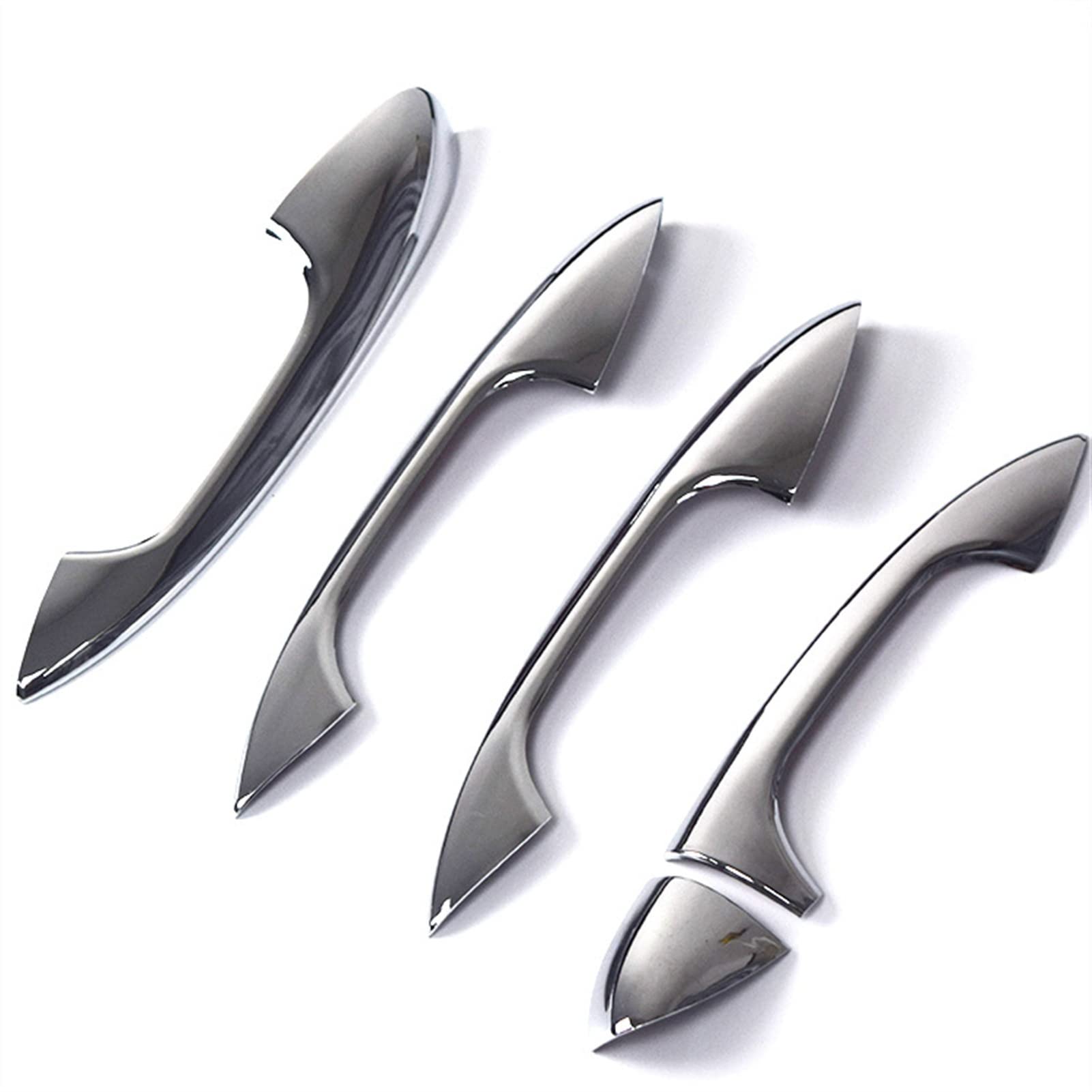 FAHBSTR Exterior Door Handle Cover for Benz C Class W205 GLC X253 E W213 Chrome Carbon Fiber Door Handle Cover(1)