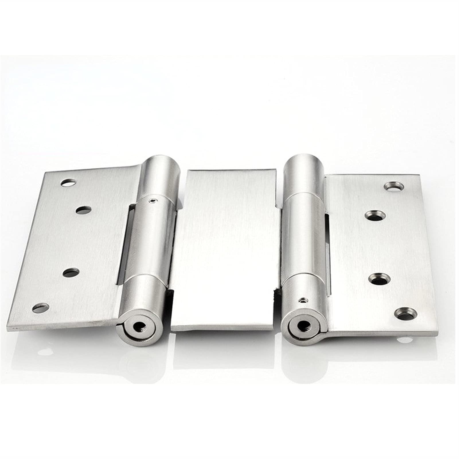 Charnière automatique en acier inoxydable avec ressort double ouverture argent