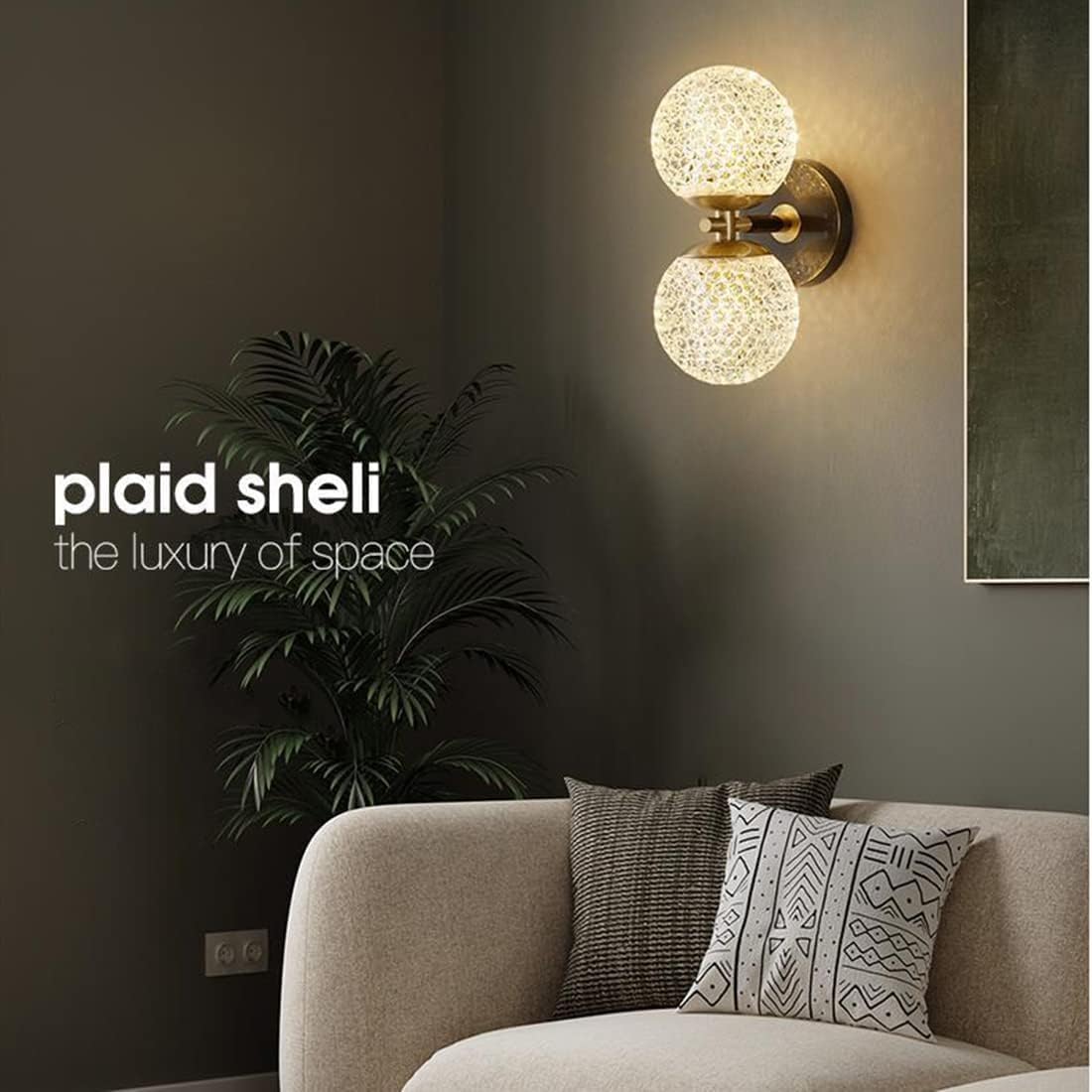 Modern Light Luxury Up Down Crystal Wall Sconces Indoor Lights Brass Wall Lamp Country Fixtures Ribbed Glass Black Gold Mid Century Modern Wall Lamp for Bedroom Bedside Living Room Hallway