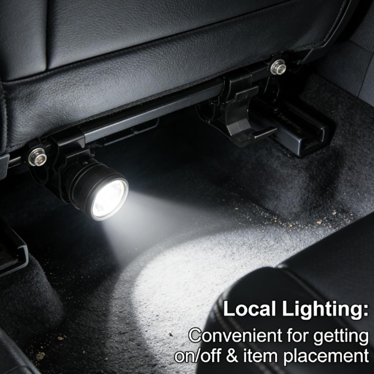 Seat Flashlight Holder Mount Bracket for Jeep Wrangler JL Gladiator JT 2018 2019 2020 2021 2022 2023 Car Interior Accessories Black