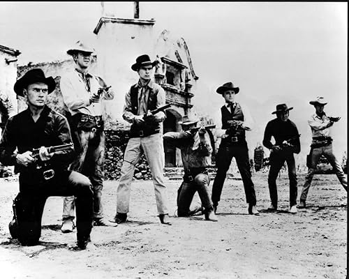 Posterazzi Charles Bronson James Coburn Steve Mcqueen Yul Brynner Robert Vaughn Horst Buchholz Y Brad Dexter En Los Siete Magníficos Impresión